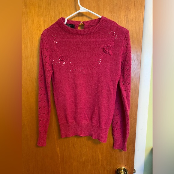Knit hot pink sweater - Picture 1 of 3